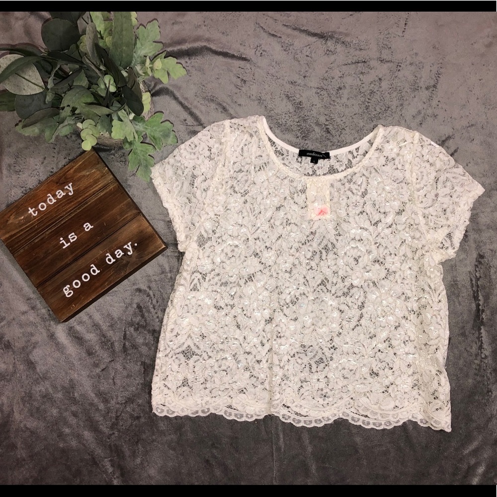 White lace top